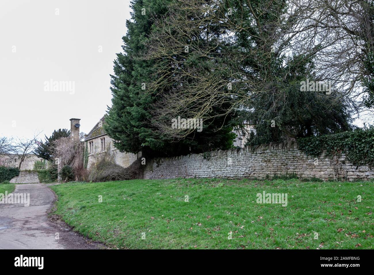 Barnwell Manor and Castle taken from Armston road, near Oundle