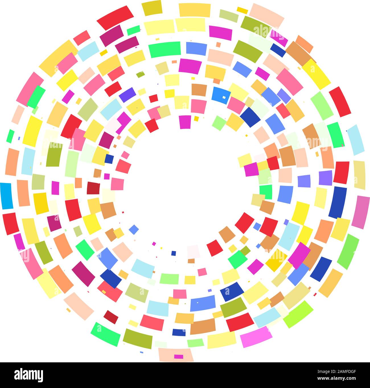 Circle of colored geometric shapes Stock Vector Image & Art - Alamy