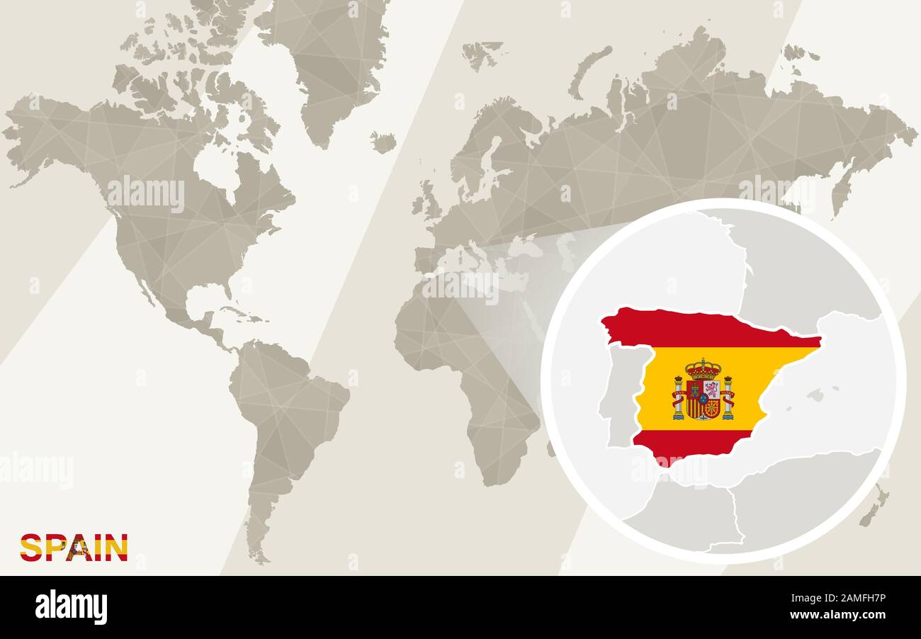 Iberia map Stock Vector Images - Alamy