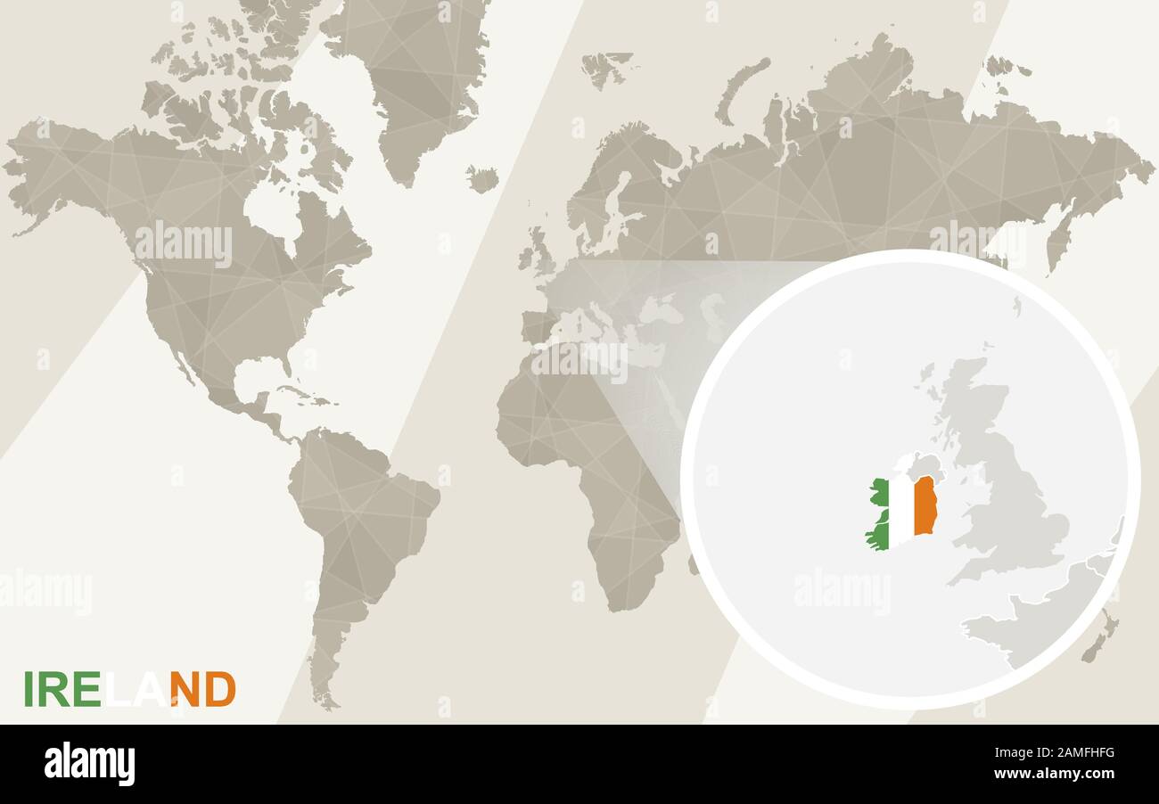 Irish sea map Stock Vector Images Alamy