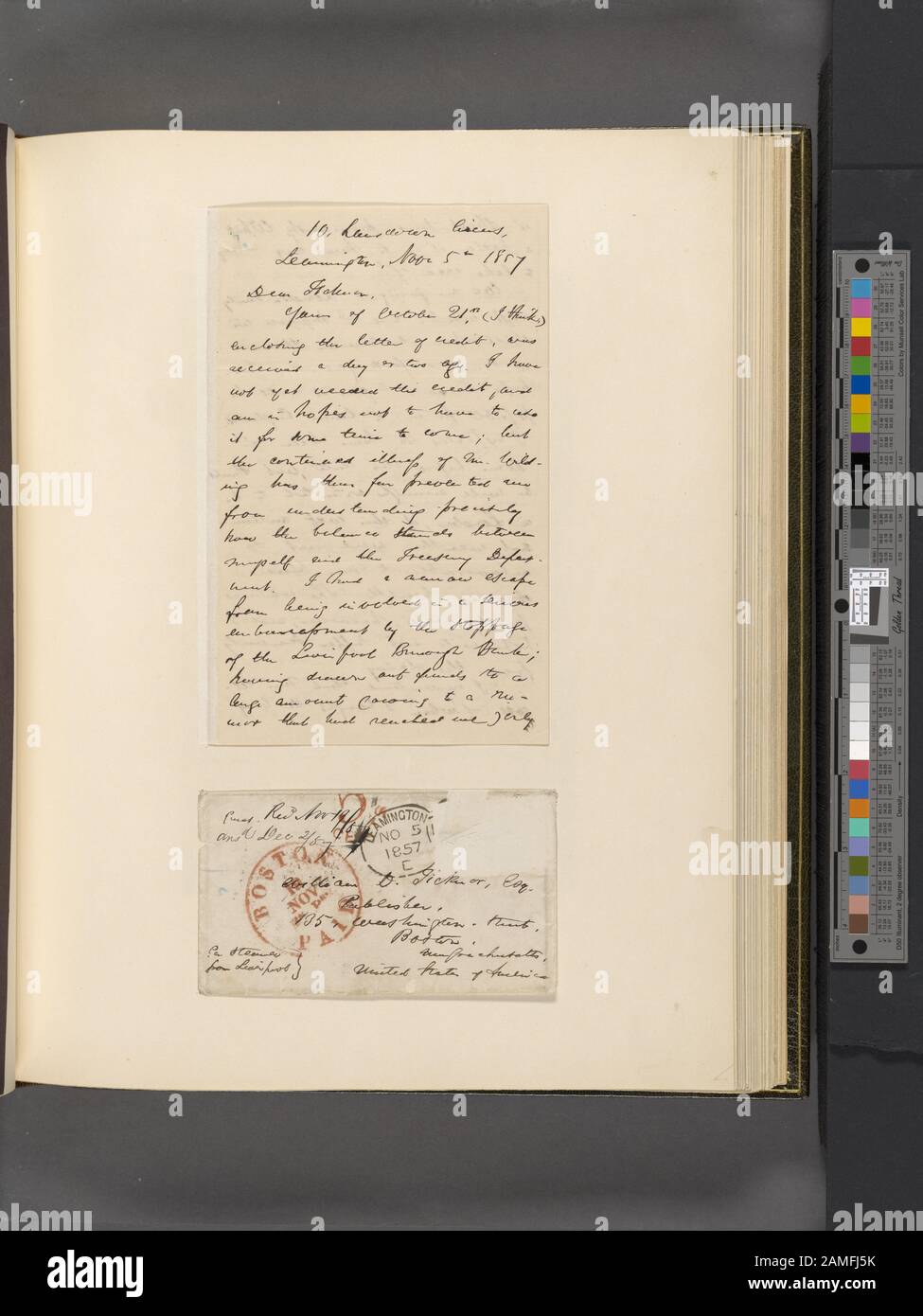 Ticknor William D Als To Nov 5 1857 Digitization Was Made Possible By A Lead Gift From The Polonsky Foundation Citation Reference Centenary Edition Xviii The Letters 1857 1864 P 127 1012 Ticknor William D