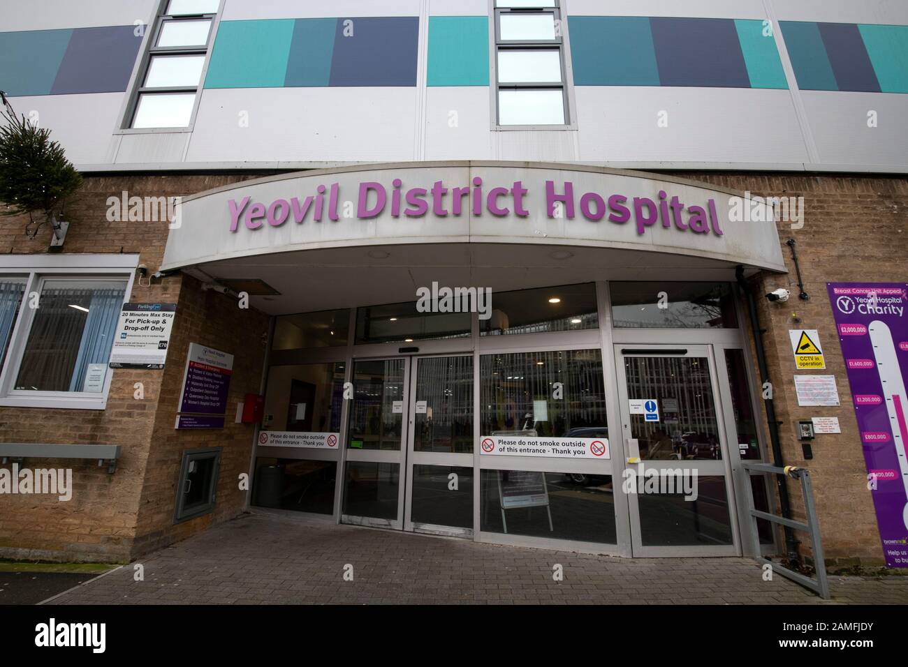 Yeovil District Hospital, Somerset showing the Accident & Emergency