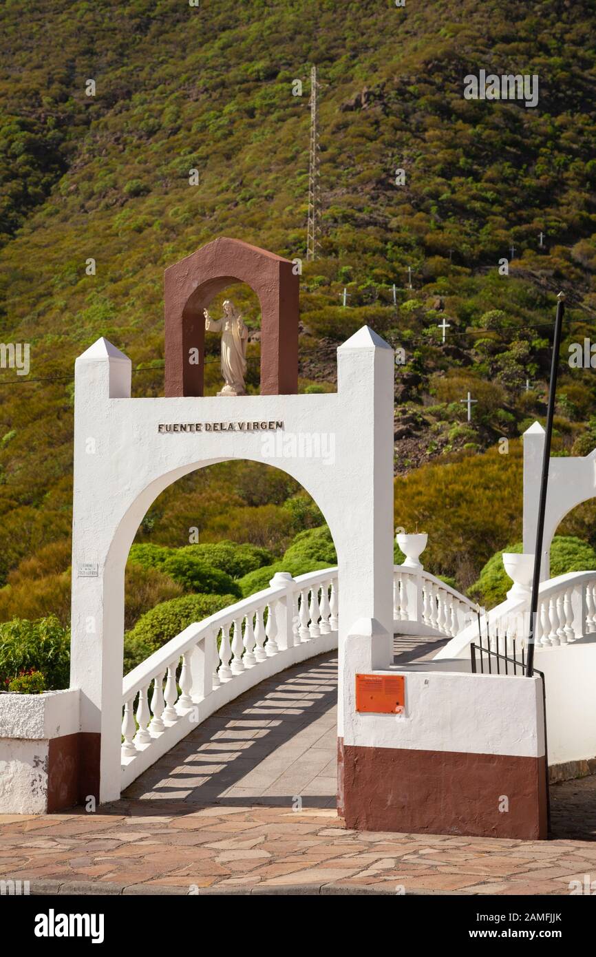 Start of the Pilgrimage from the village of Santiago del Teide, Tenerife, Spain. Stock Photo