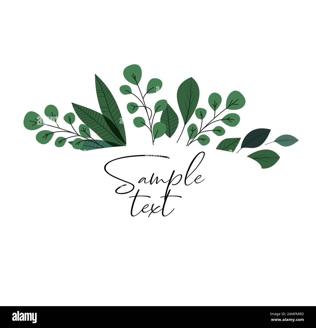 Natural background with leaves Stock Vector Image & Art - Alamy