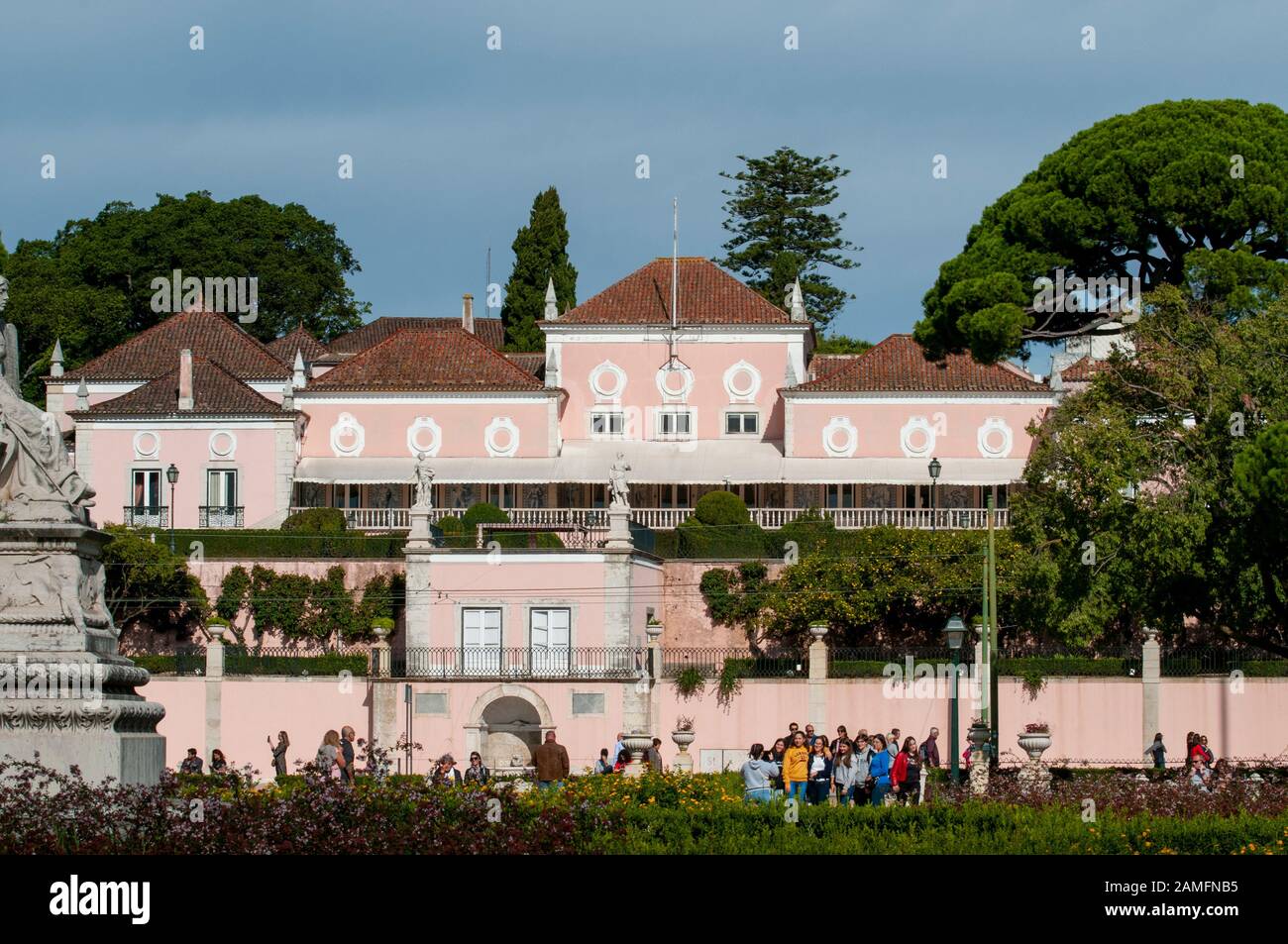 Belem Palace presidential residence, Lisbon. Portugal Stock Photo