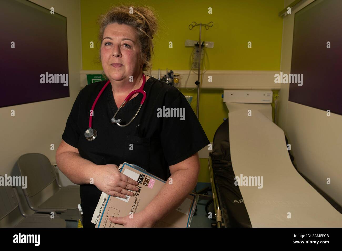 Julie Reeve, consultant nurse in emergency medicine, Yeovil District Hospital, Somerset. Stock Photo