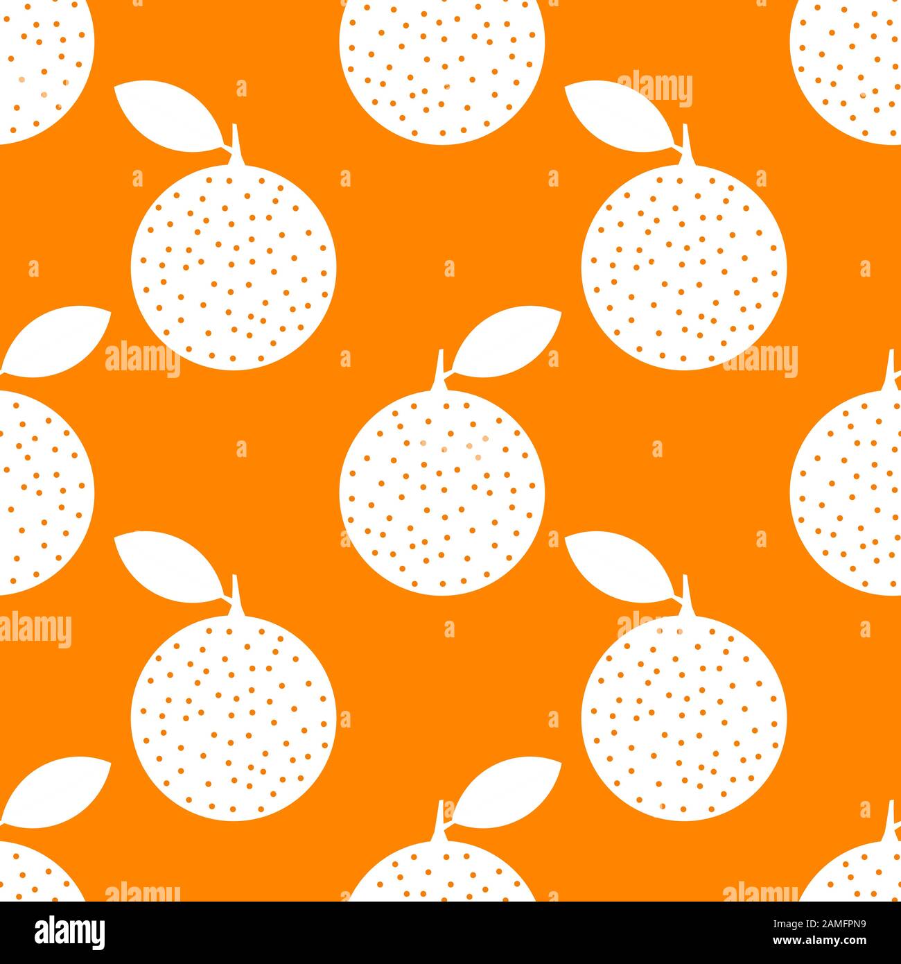 Orange fruits seamless pattern. Vector illustration Stock Vector Image ...
