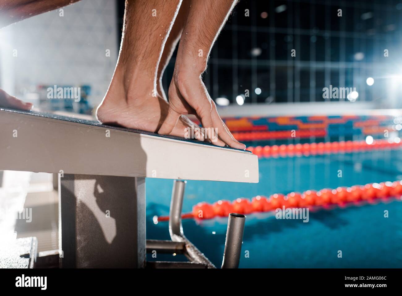 Man Starting Block Standing High Resolution Stock Photography and ...