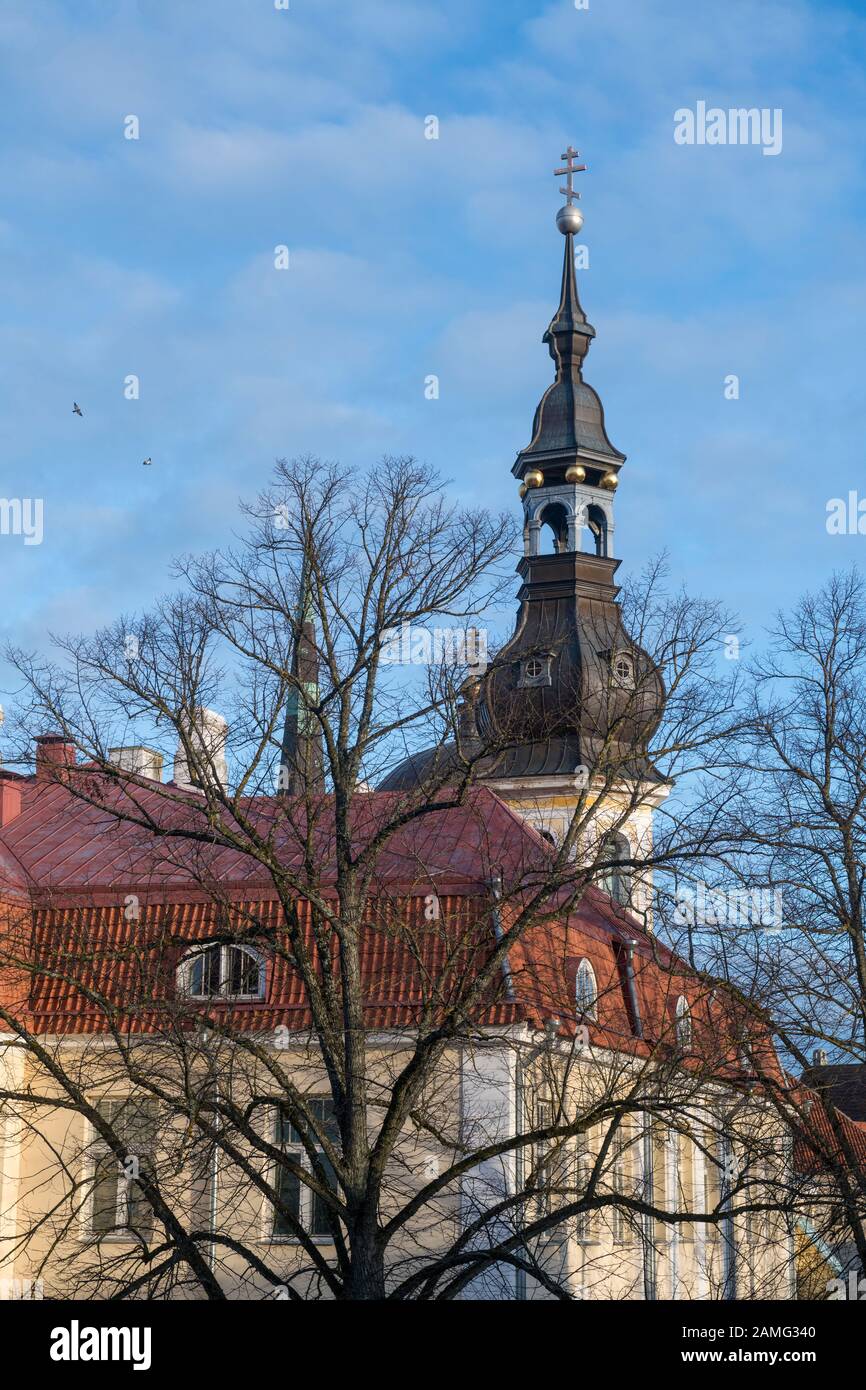 Spire of the Church of the Transfiguration of Our Lord in Tallinn ...