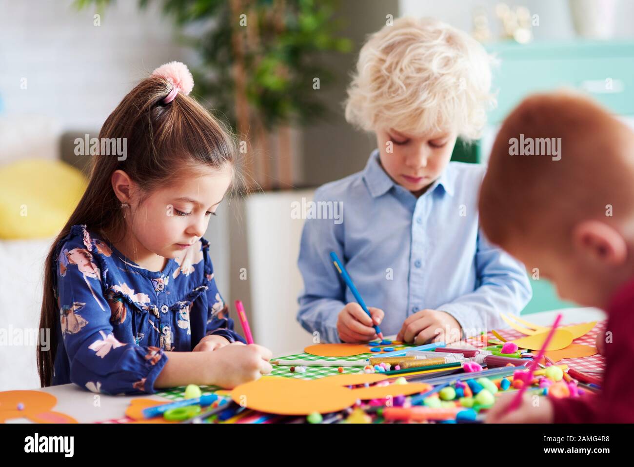 Children classroom craft hi-res stock photography and images - Alamy