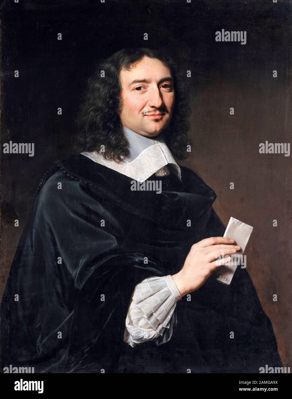 Jean-Baptiste Colbert (1619–1683), portrait painting by Philippe de Champaigne, 1655 Stock Photo