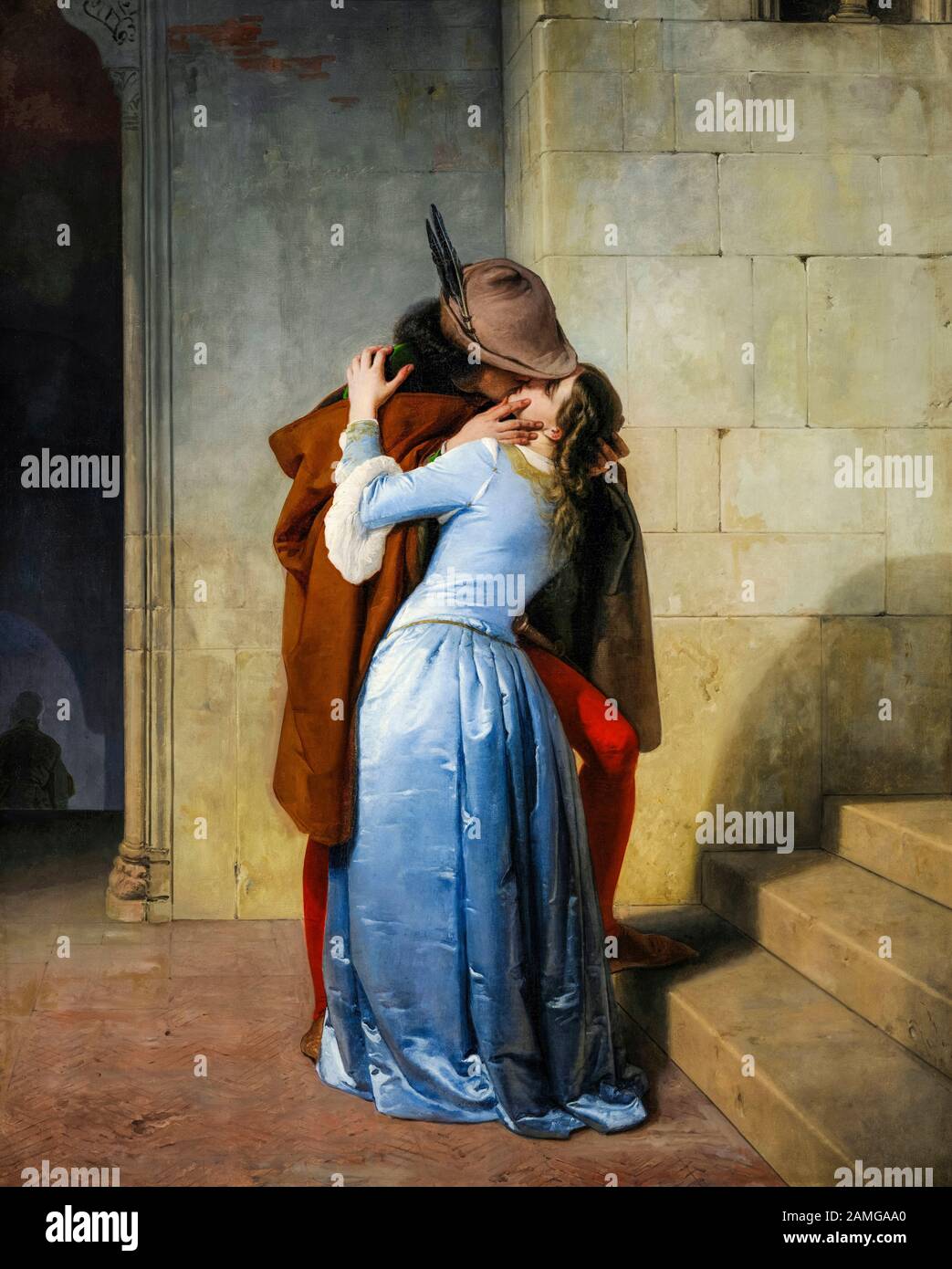 Francesco Hayez, The Kiss, painting, 1859 Stock Photo