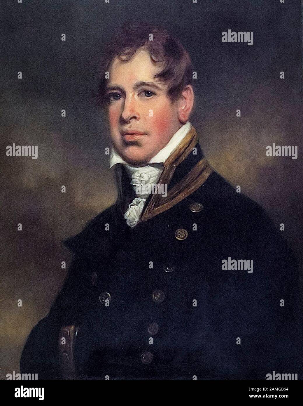 Sir William Beatty (Surgeon) (1773-1842), portrait painting by Arthur William Devis, circa 1806 Stock Photo