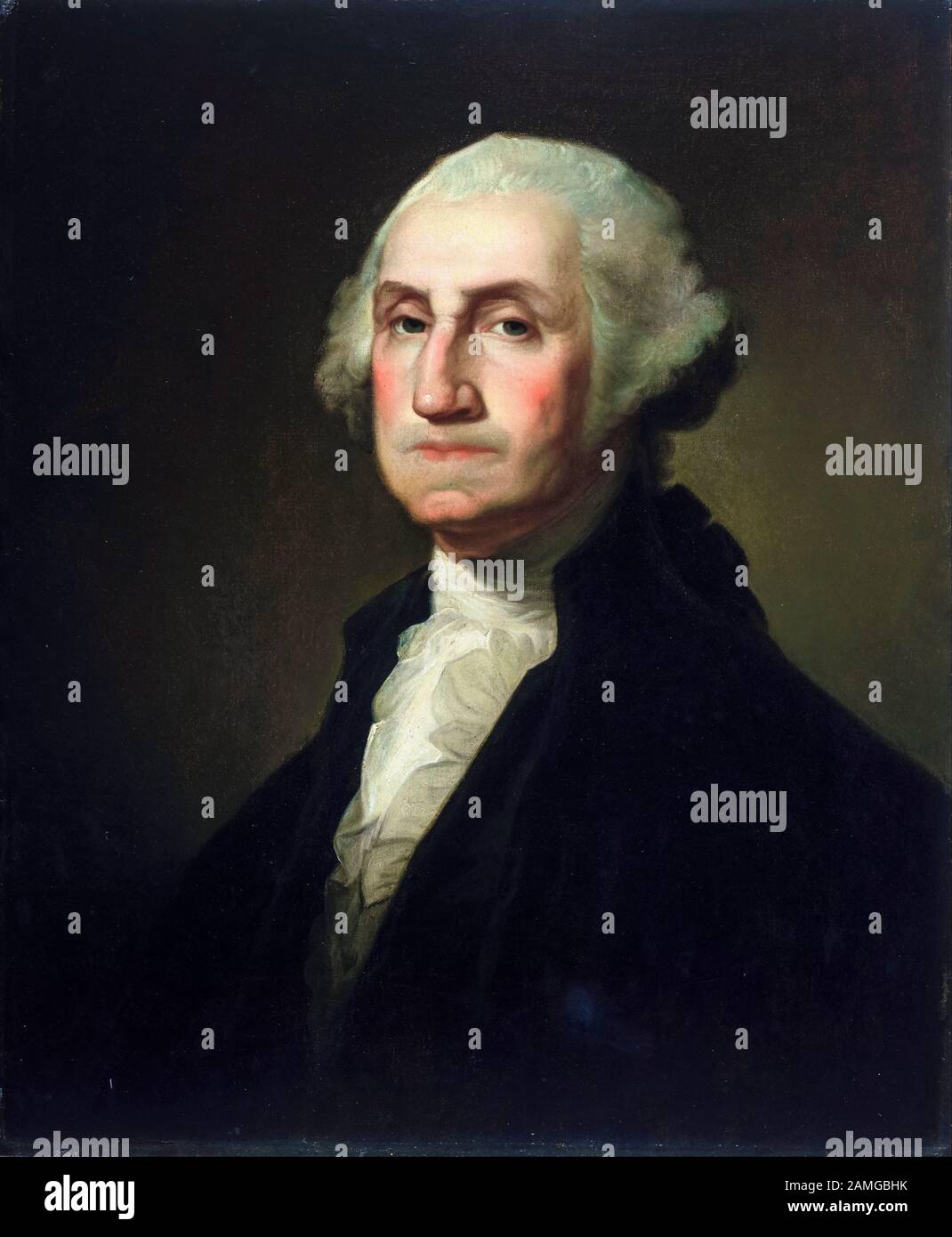 George Washington, portrait painting by Rembrandt Peale, circa 1854 Stock Photo