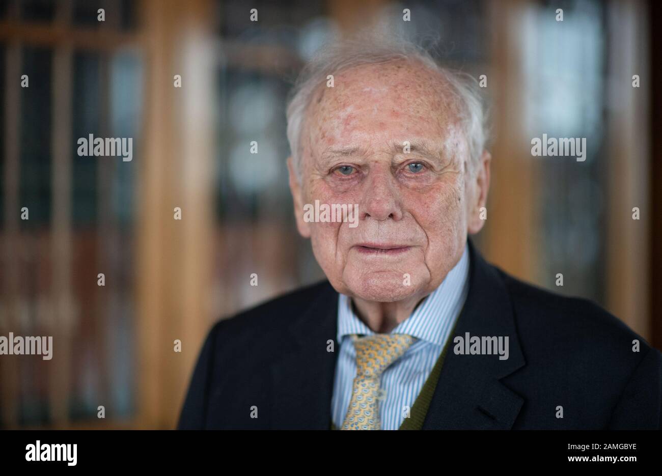 Stuttgart, Germany. 13th Jan, 2020. Reinhold Würth, founder of the Würth Group, takes part in a conversation with the German Press Agency (dpa). Credit: Marijan Murat/dpa/Alamy Live News Stock Photo