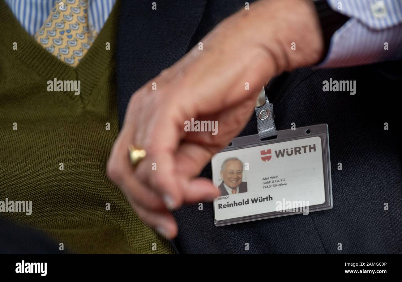 Stuttgart, Germany. 13th Jan, 2020. Reinhold Würth, founder of the Würth Group, takes part in a conversation with the German Press Agency (dpa). Credit: Marijan Murat/dpa/Alamy Live News Stock Photo