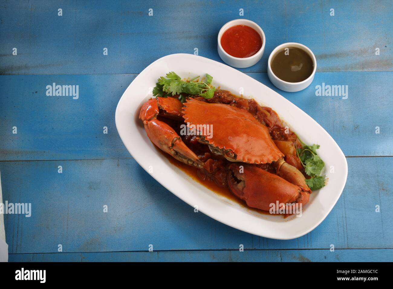 Crab masala-tasty and healthy seafood Stock Photo