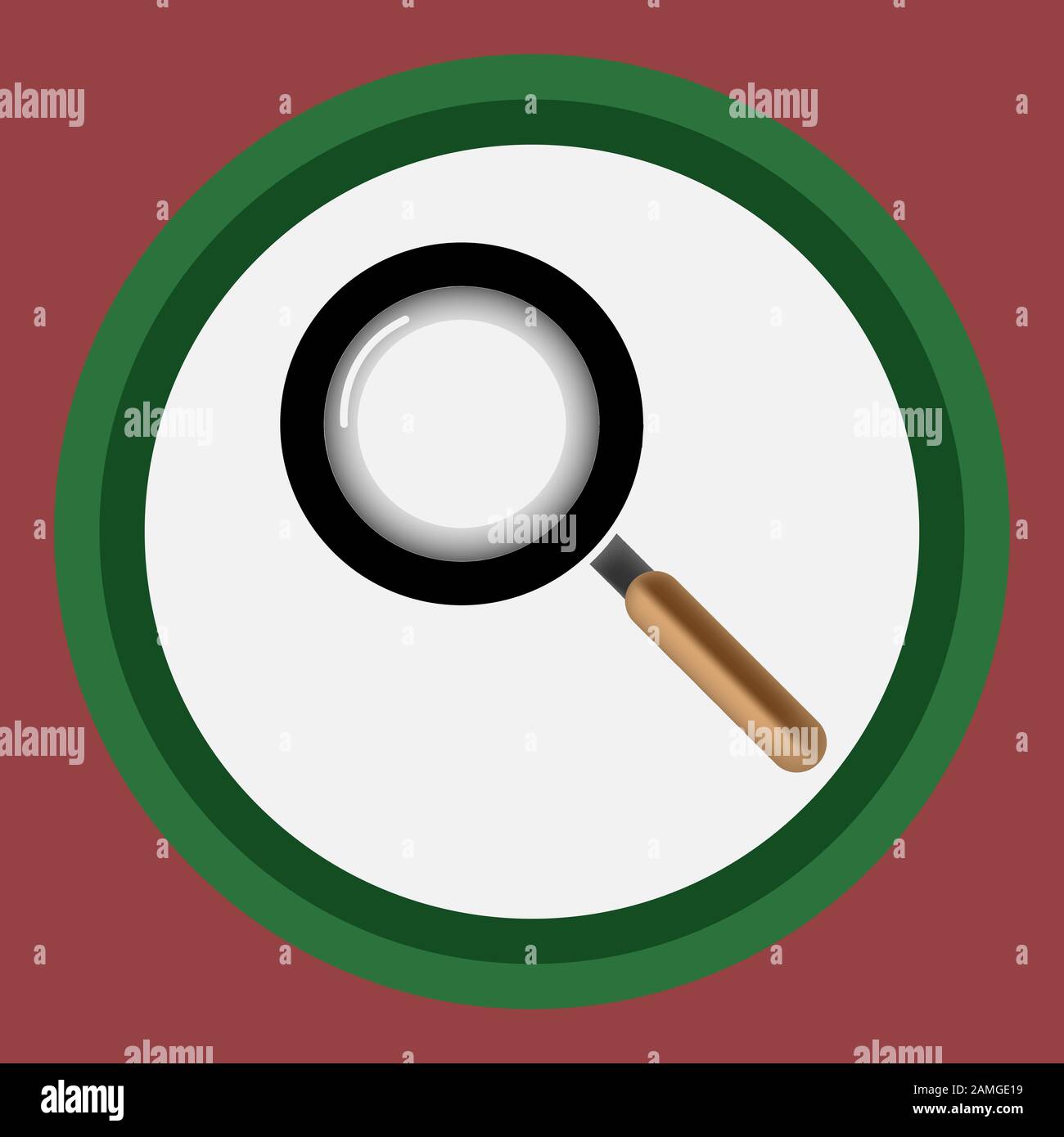 Inspection magnifying Stock Vector Images - Alamy