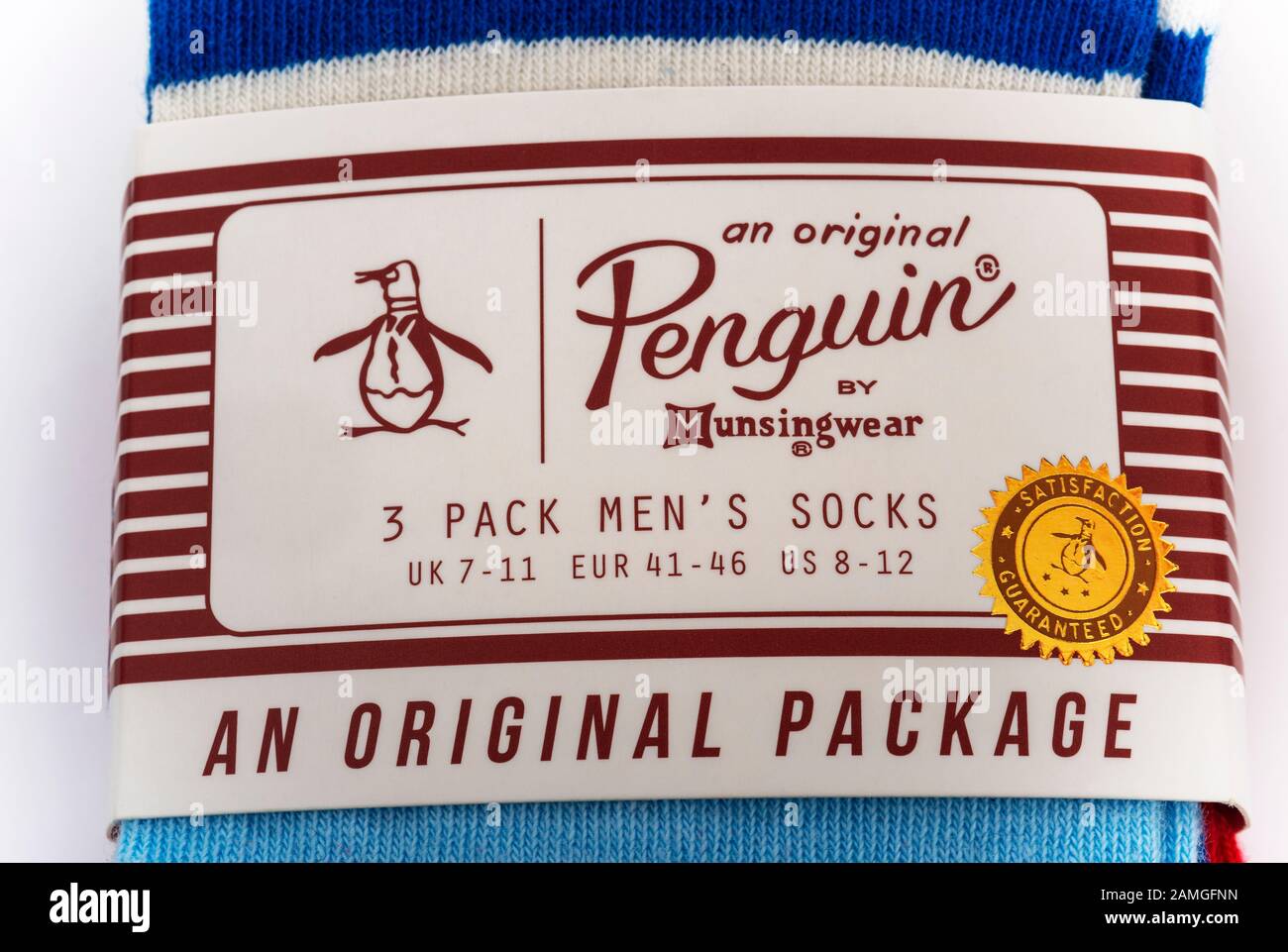 Penguin mens socks Stock Photo