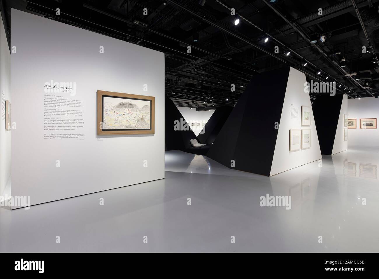 Entrance to exhibition. Anno s Journey exhibition at Japan House London