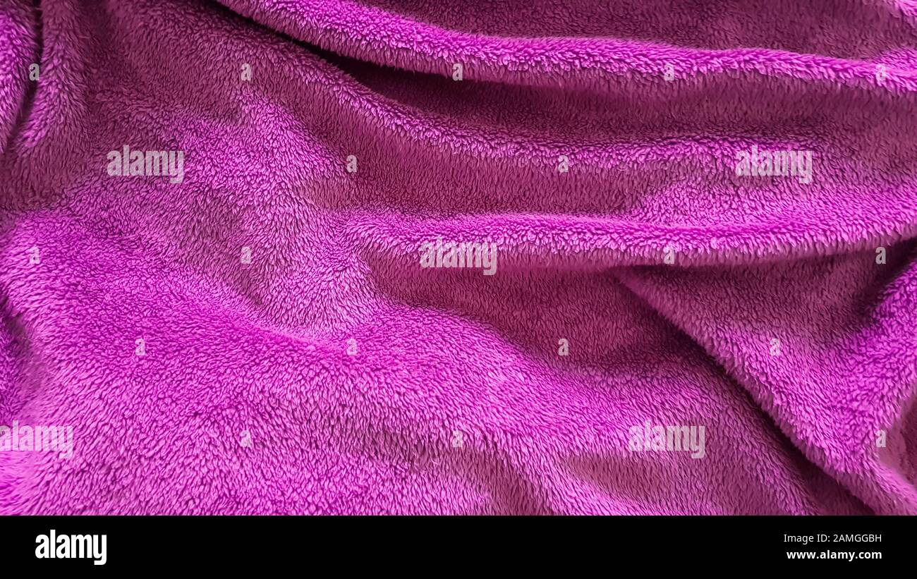 Top view of pink blanket with wrinkles Stock Photo - Alamy