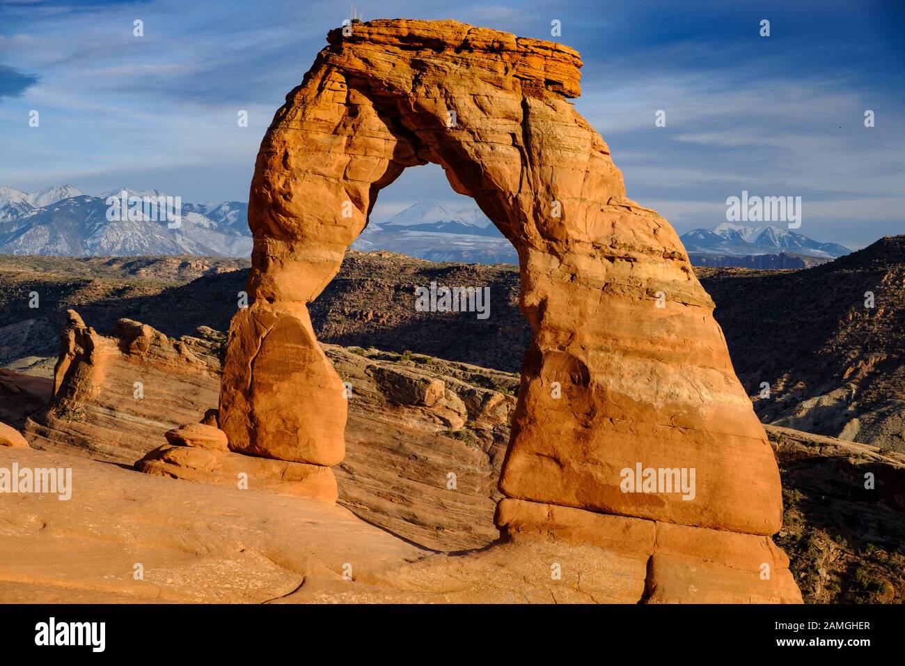 Delicate Arch, Arches National Park, Moab, Utah Stock Photo