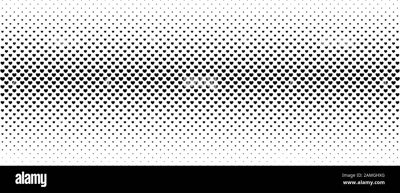 Halftone from small black hearts Stock Vector Image & Art - Alamy