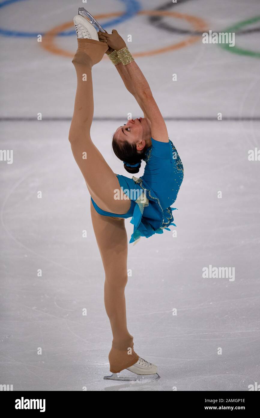 Lausanne, Switzerland. 13th, Jan 2020 CORADUCCI Anais (SUI) competes in Figure Skating Women Free Dance during the Lausanne 2020 Youth Olympic Games at Vaudoise Arena on Monday, 13 January 2020. Lausanne, Switzerland. Credit: Taka G Wu/Alamy Live News Stock Photo