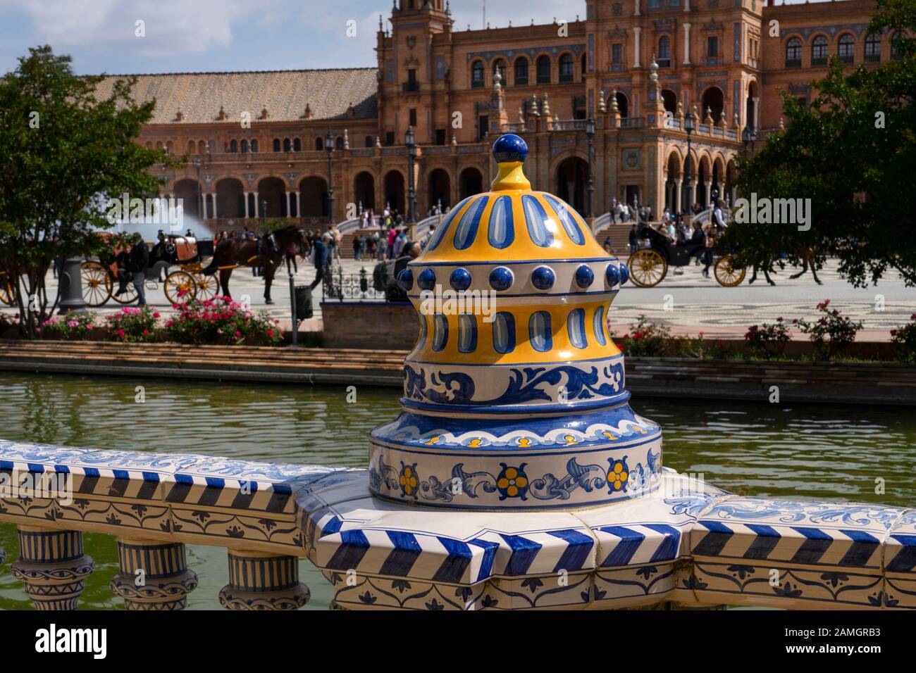 Plaza de espana, Seville,andalusia,spain,Europe Stock Photo