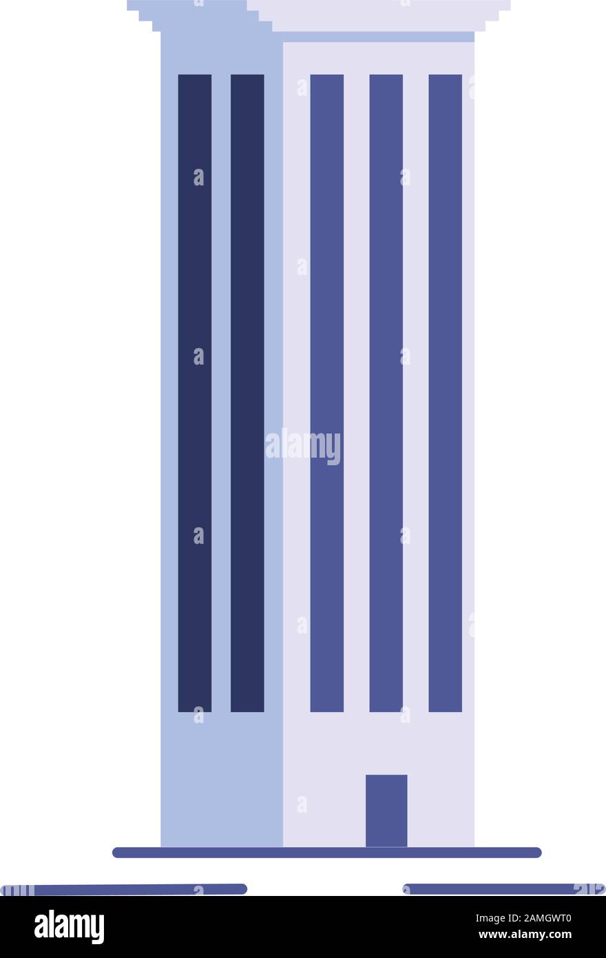 tower city business architecture, apartment and office building, urban