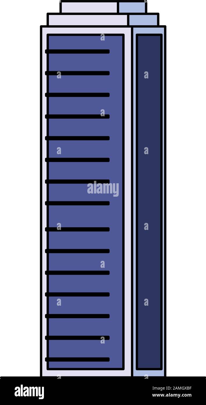tower city business architecture, apartment and office building, urban