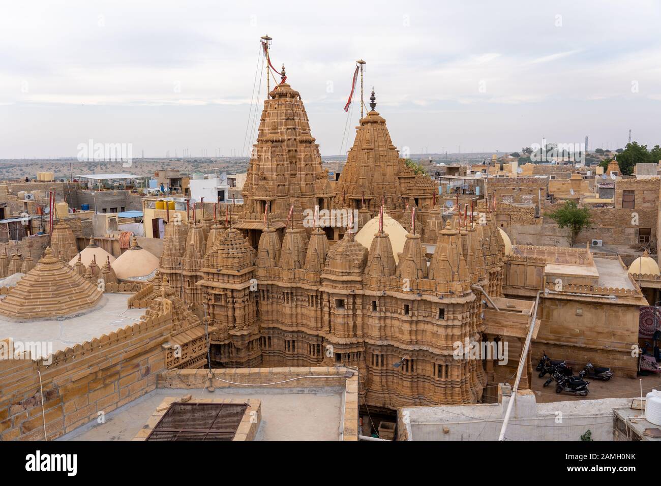 Jain Temple in Jaisalmer Fort, India Stock Photo