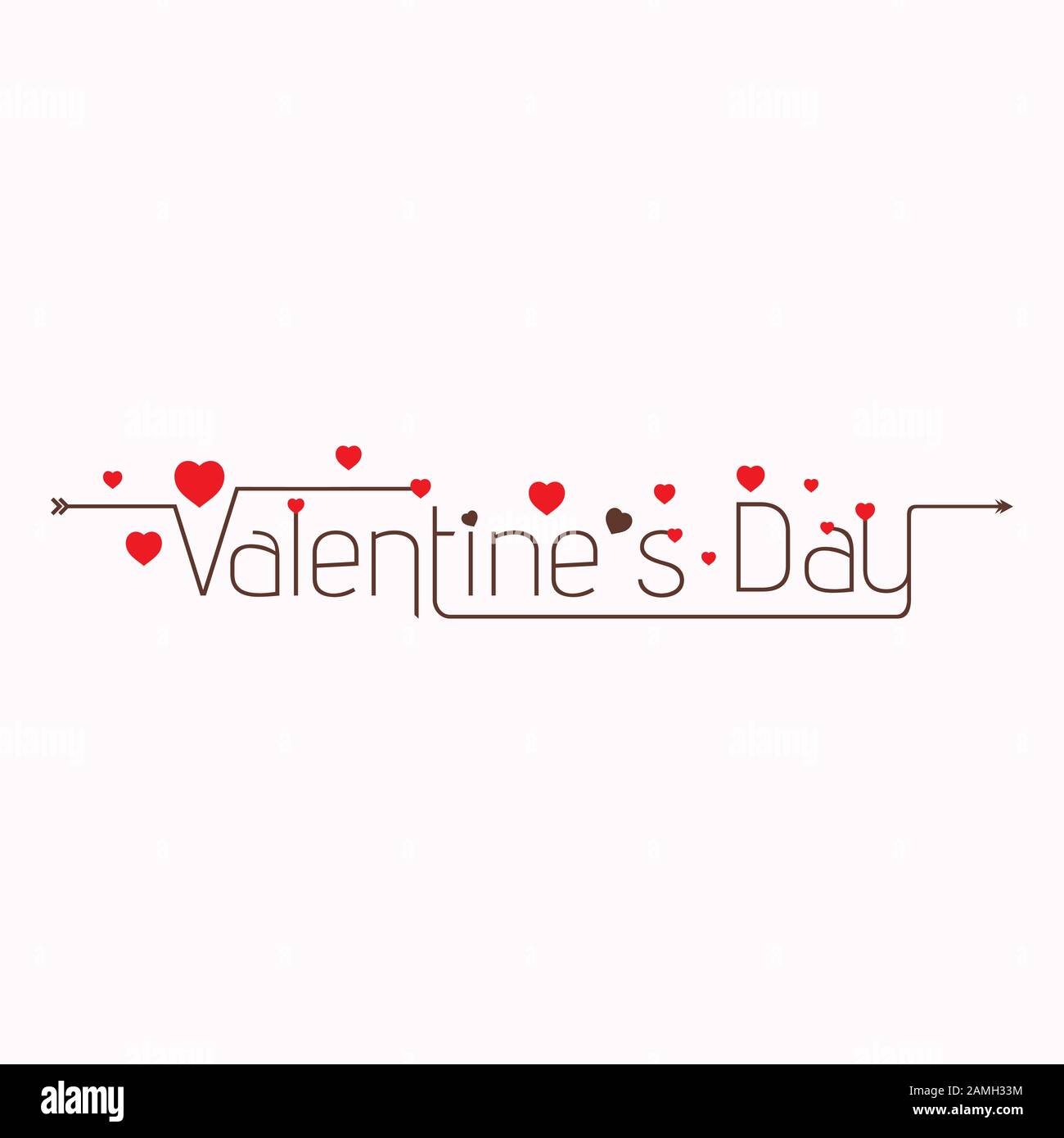 Happy Valentines Day typography poster design, Vector Illustration ...