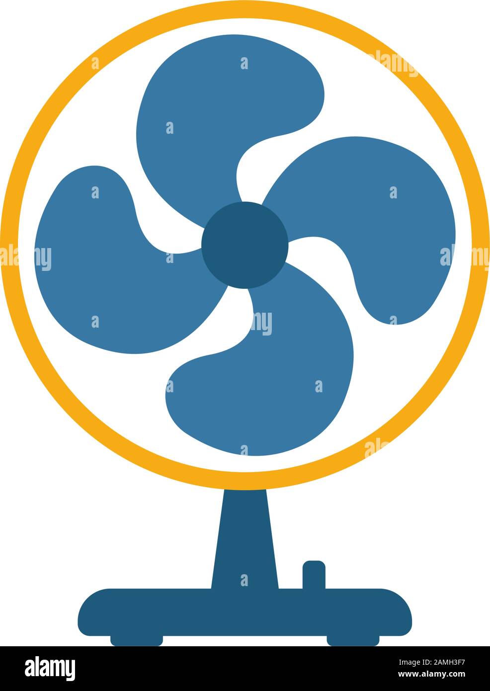 Fan icon. Simple flat element from household collection. Creative fan ...