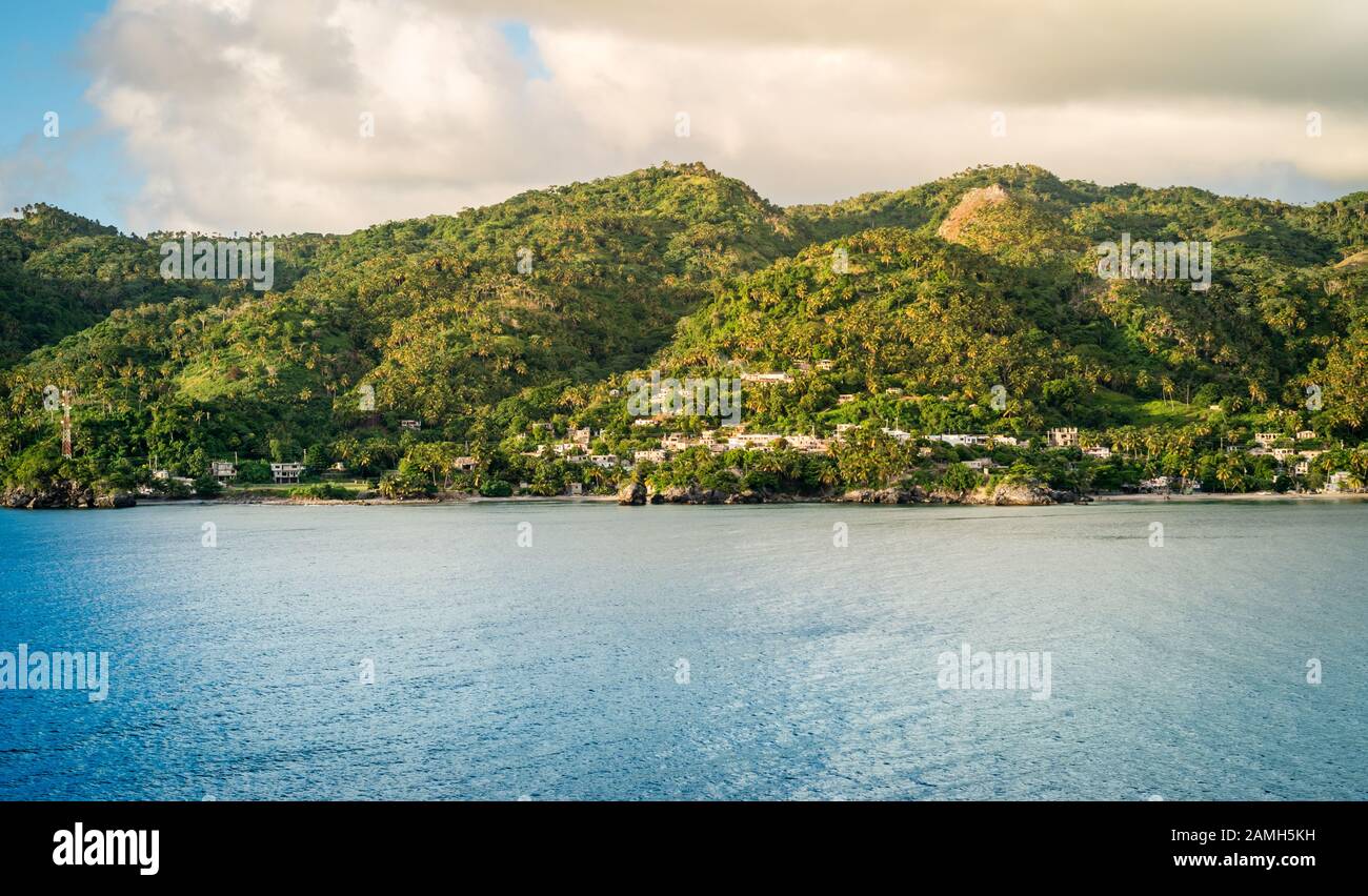 Landscape of Samana, Dominican Republic. Stock Photo