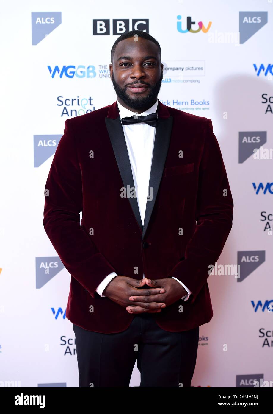 Daniel Ward arrives at The Writers' Guild Awards 2020 held at the Royal College of Physicians, London. Stock Photo