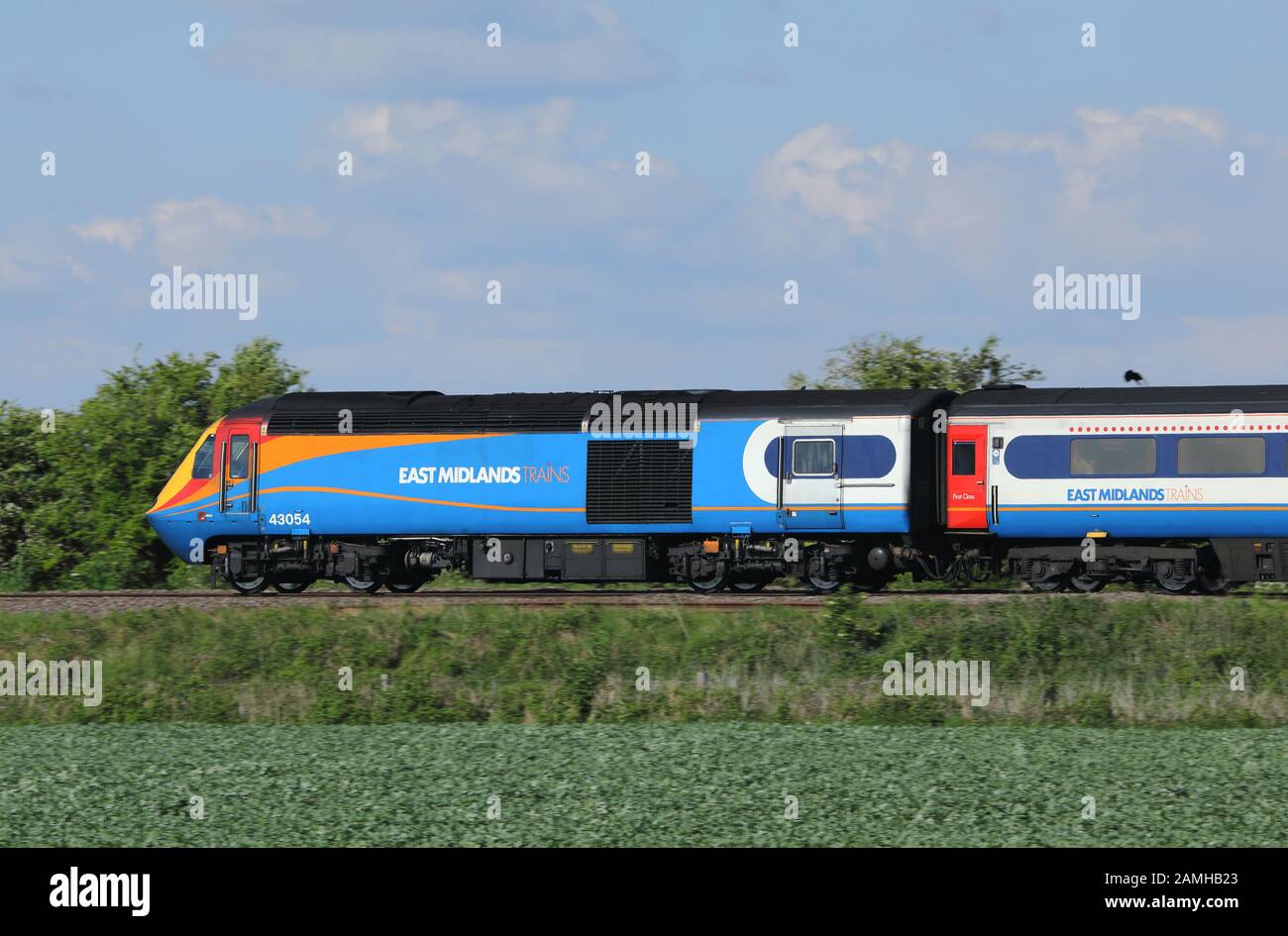 Class 43 HST High Speed Train in Leicestershire, England, UK. Stock Photo