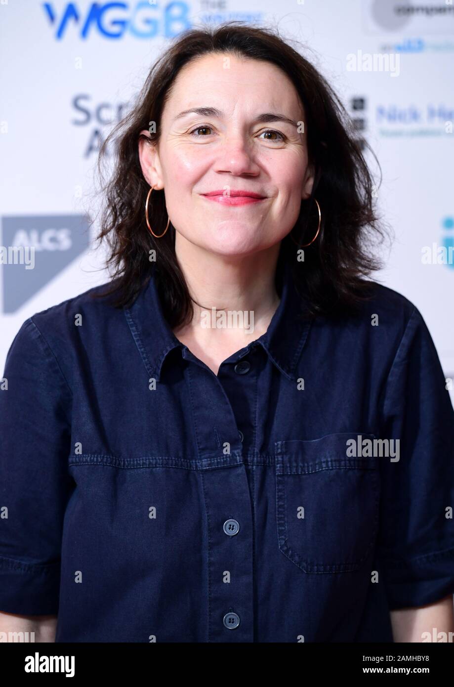 Katie Hims arrives at The Writers' Guild Awards 2020 held at the Royal College of Physicians, London. Stock Photo
