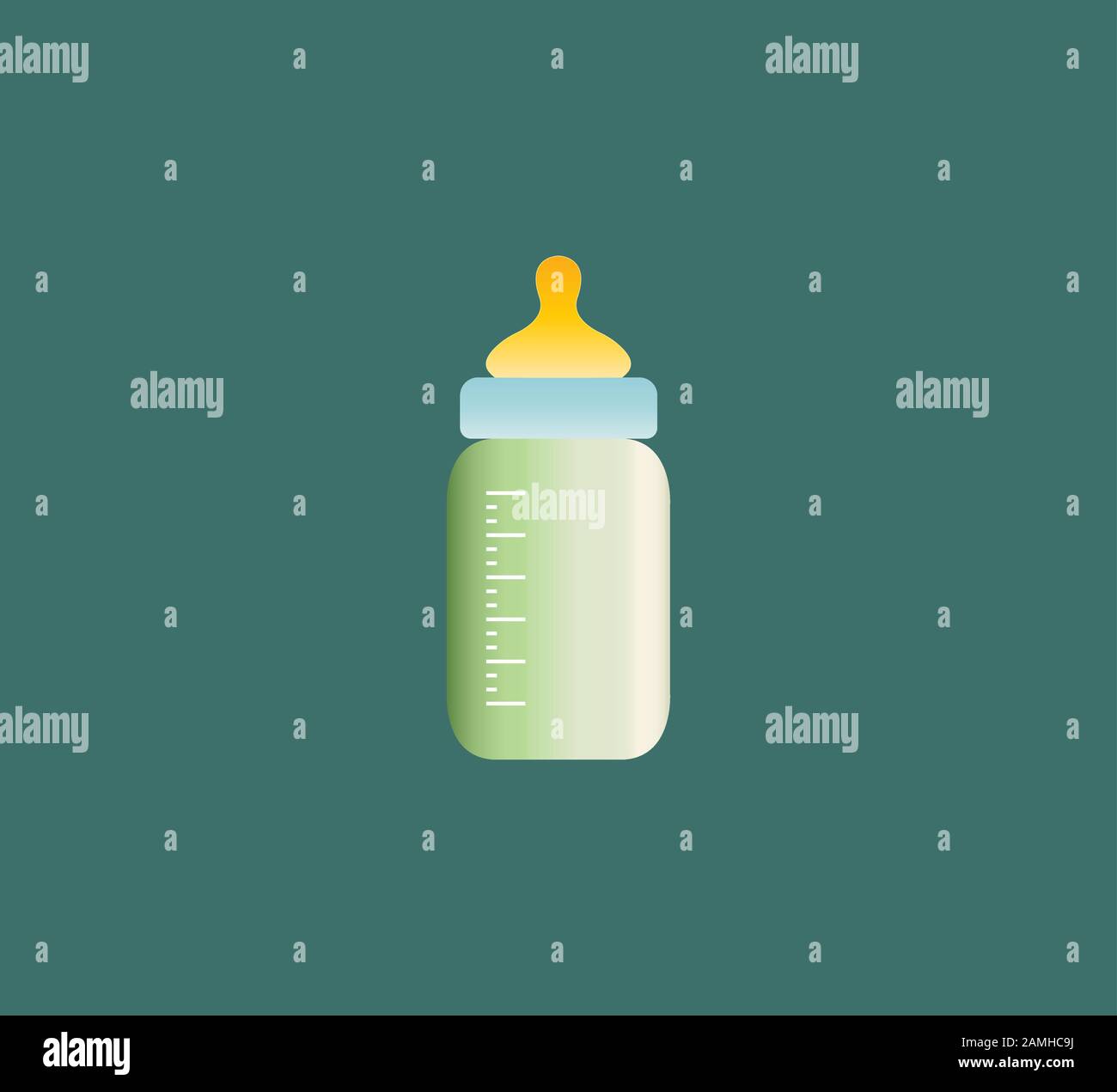 Baby Bottle icon. Vector illustration, flat design Stock Vector Image ...