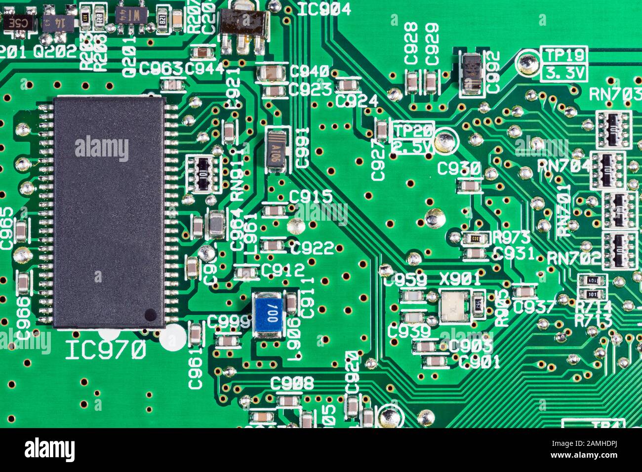 Electronic circuit and chips details at CD-ROM personal computer Stock  Photo - Alamy