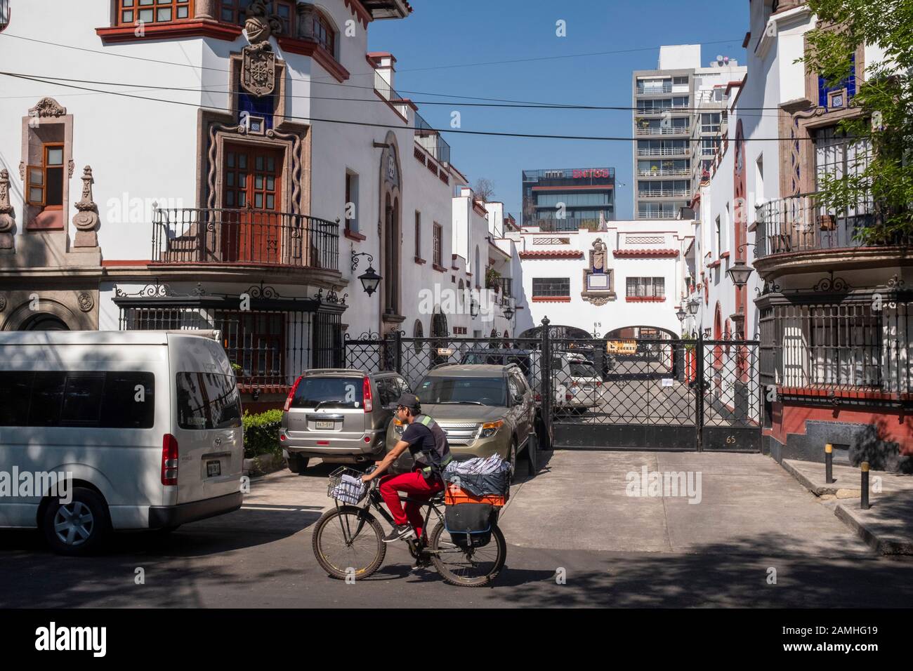 Street scene, La Condesa. Stock Photo