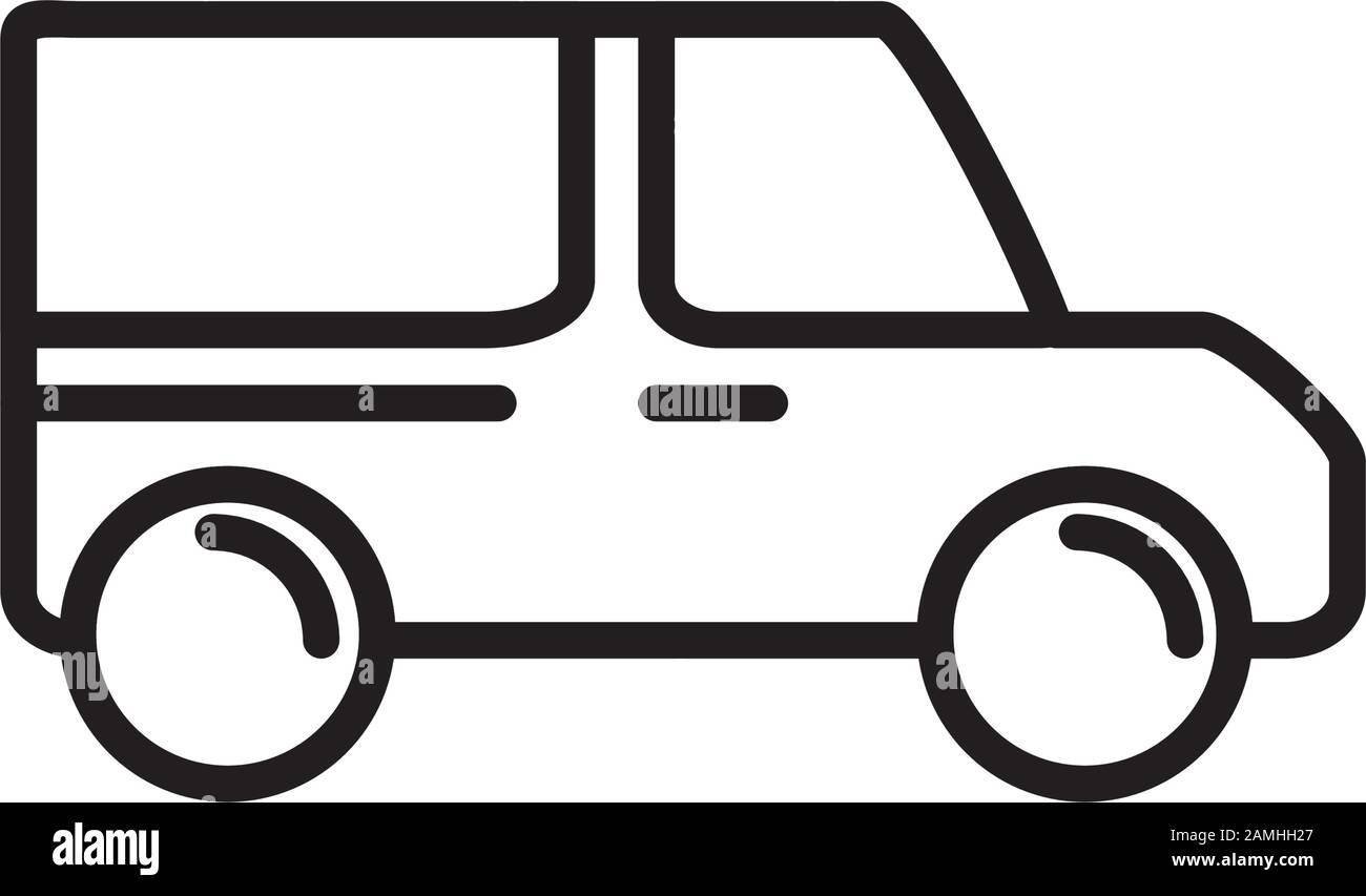 suv vehicle transport linear design Stock Vector Image & Art - Alamy