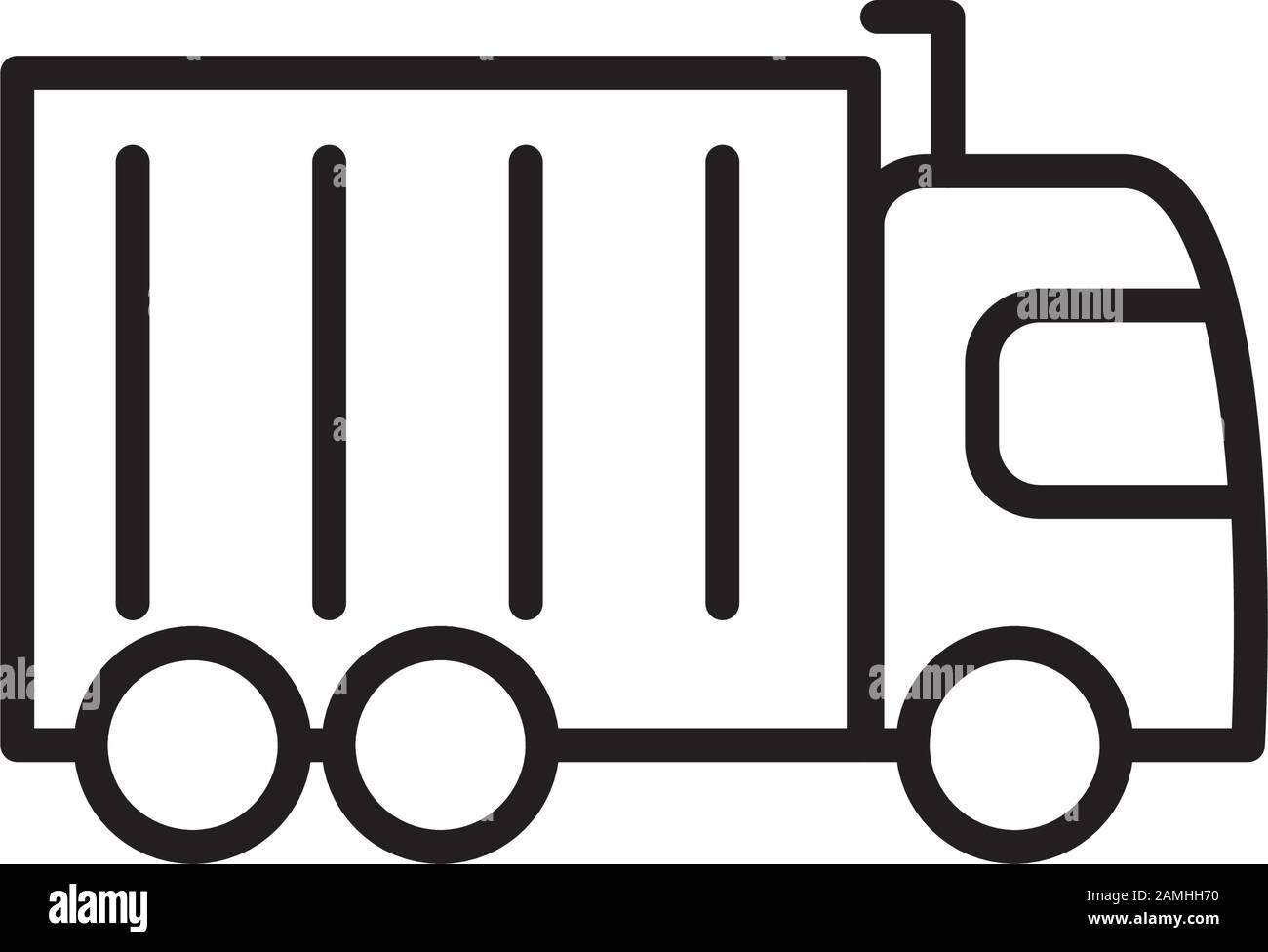 commercial truck transport linear design Stock Vector Image & Art - Alamy