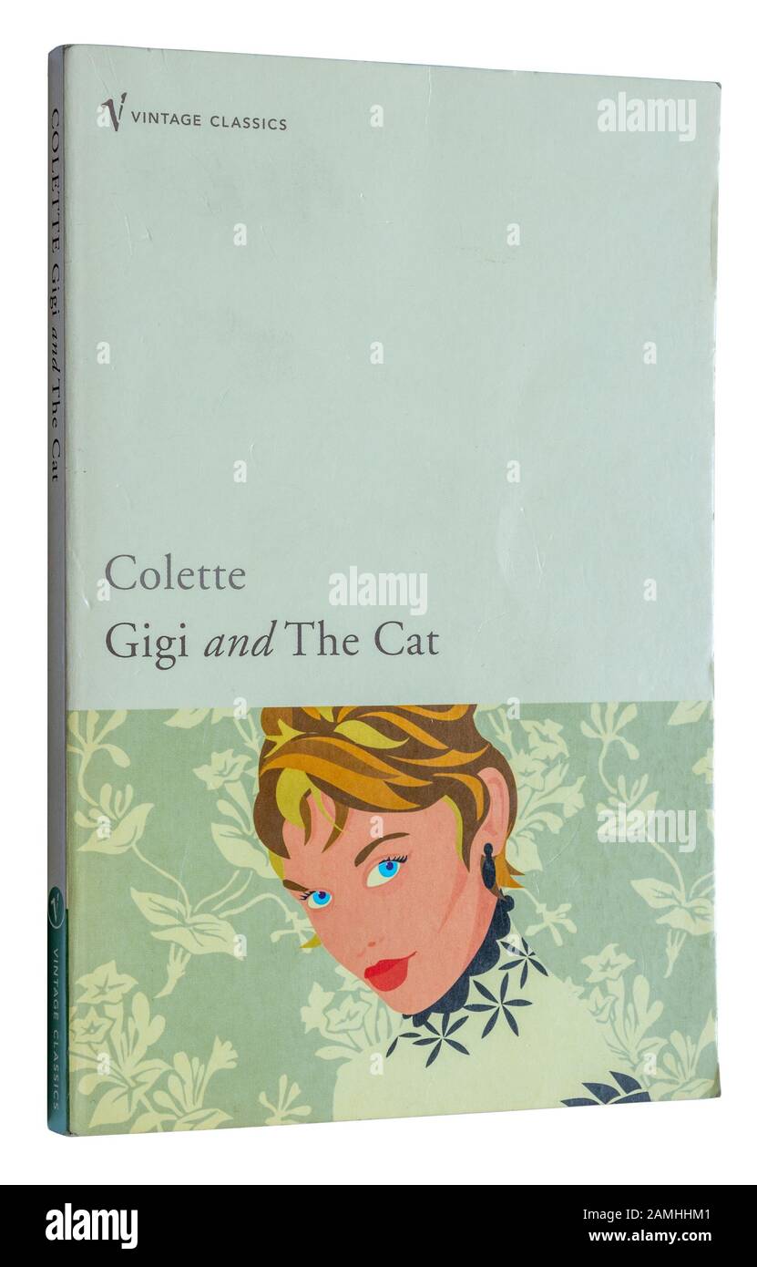 Gigi and the Cat, a classic novel by Colette. Paperback book Stock Photo