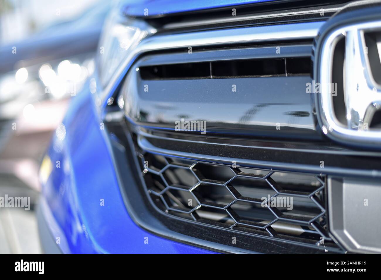 Front Car Grill Stock Photo Alamy