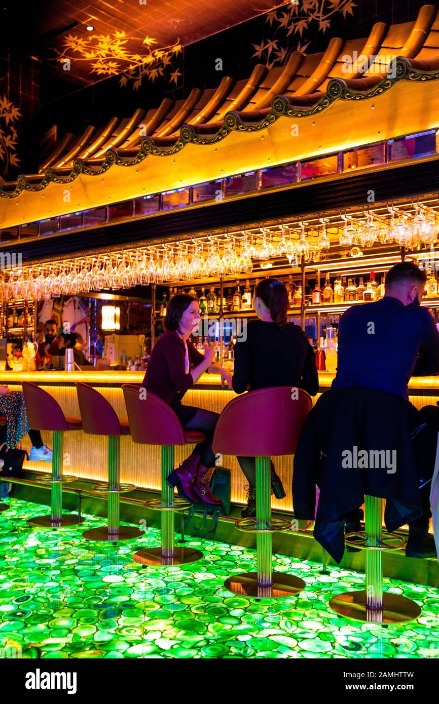 Opulent Colourful Interior Of The Ivy Asia Restaurant In St Pauls London Uk Stock Photo Alamy