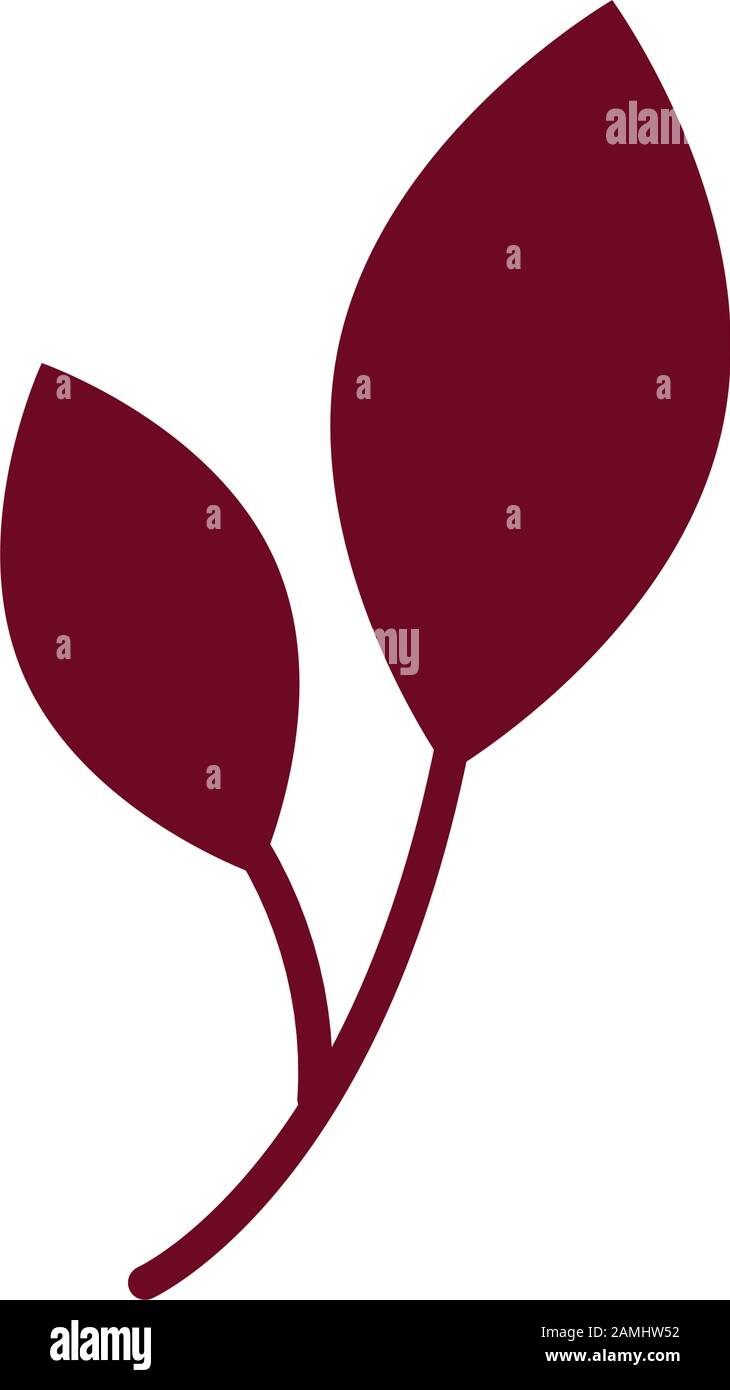 simple leaf desing isolated icon Stock Vector Image & Art - Alamy