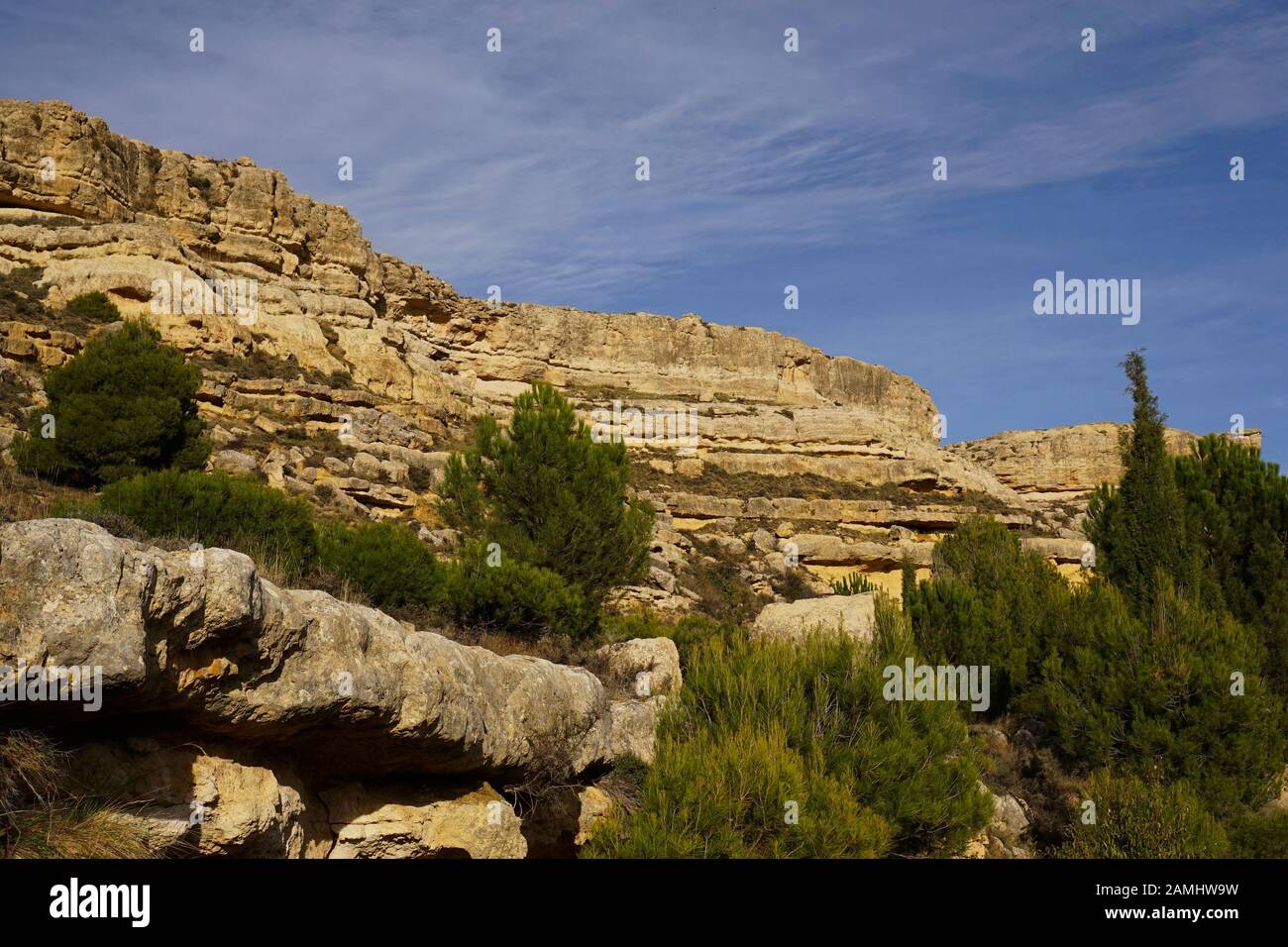 Rocky Spanish scenic countryside Stock Photo
