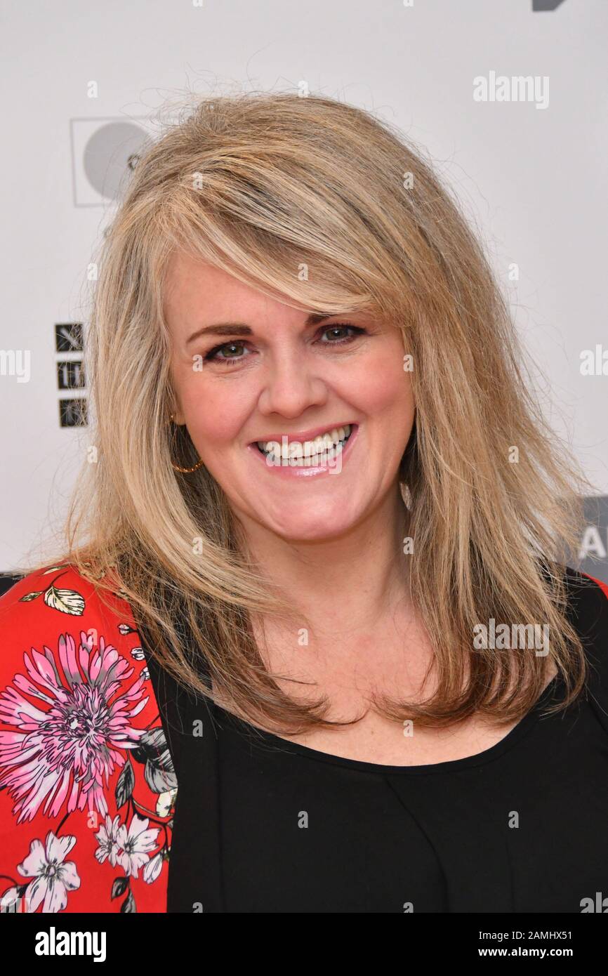 London, UK. 13th Jan, 2020. Sally Lindsay attends Writers' Guild Awards 2020 annual awards ceremony allowing writers across film, theatre, TV and books to honour the achievements of their peers, at The Royal College of Physicians London, UK - 13 January 2020 Credit: Nils Jorgensen/Alamy Live News Stock Photo