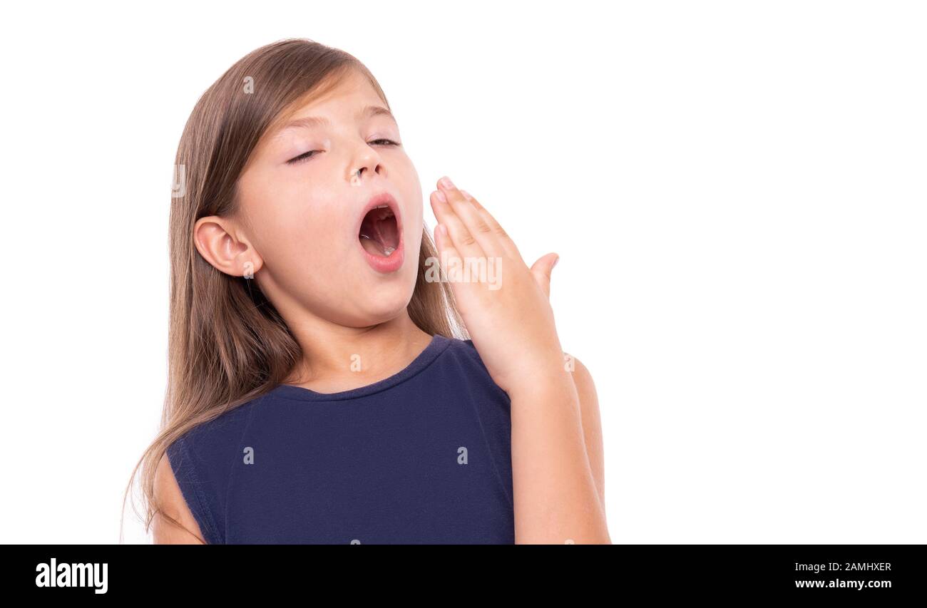 Little Girl Yawning